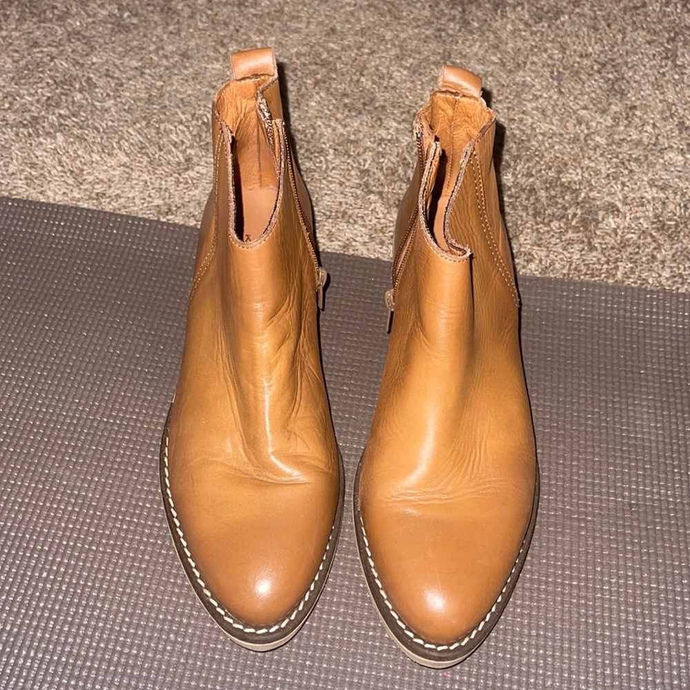 Cute leather ankle boots